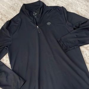 Maide x Bonobos Golf flex quarter zip, Medium standard fit, black